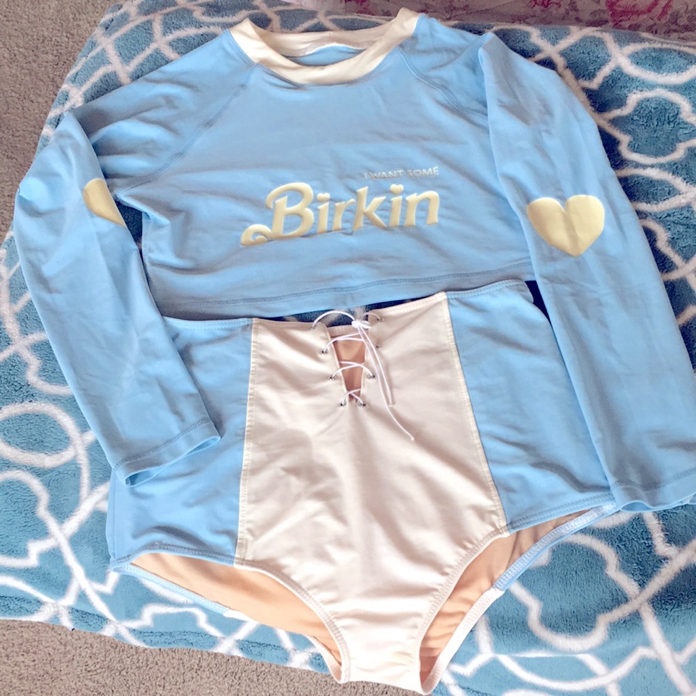 Dolls Kill High Waisted Bathing Suit
